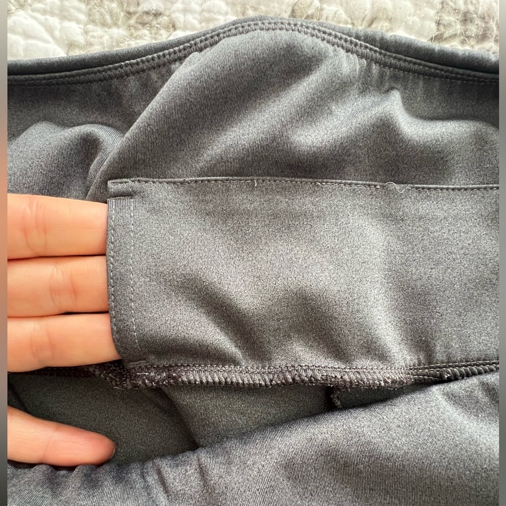 Adidas Aeroready 3-Stripes 7/8 High Rise Leggings Gray No signs of Wear Sz 2X - Picture 6 of 7